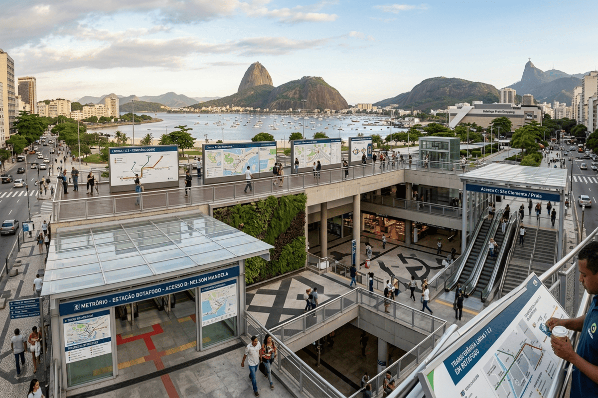 Estações de Metrô Mais Próximas de Botafogo no RJ - www.riodejaneiroportal.com.br