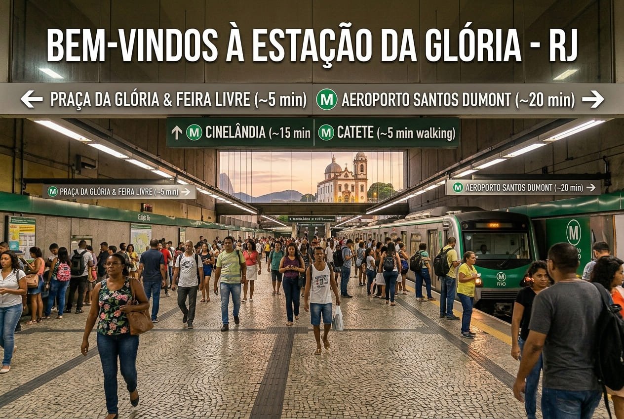 Estaçao de Metrô da Glória no RJ - Rio de Janeiro Portal