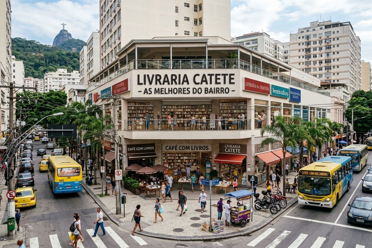 As melhores livrarias no bairro do Catete no Rio de Janeiro