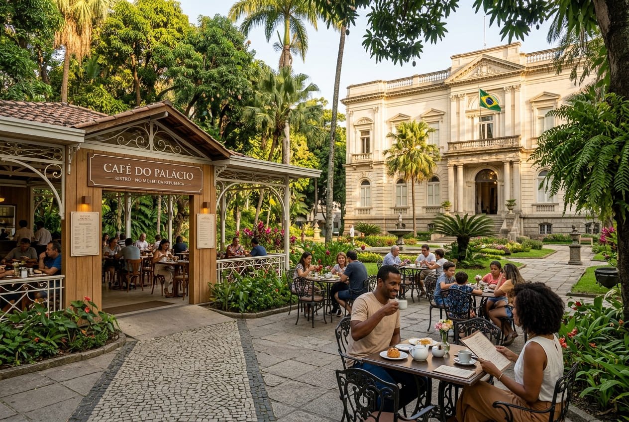 Café do Palácio _ Bistrô nos Jardins do Museu da República - Rio de Janeiro Portal