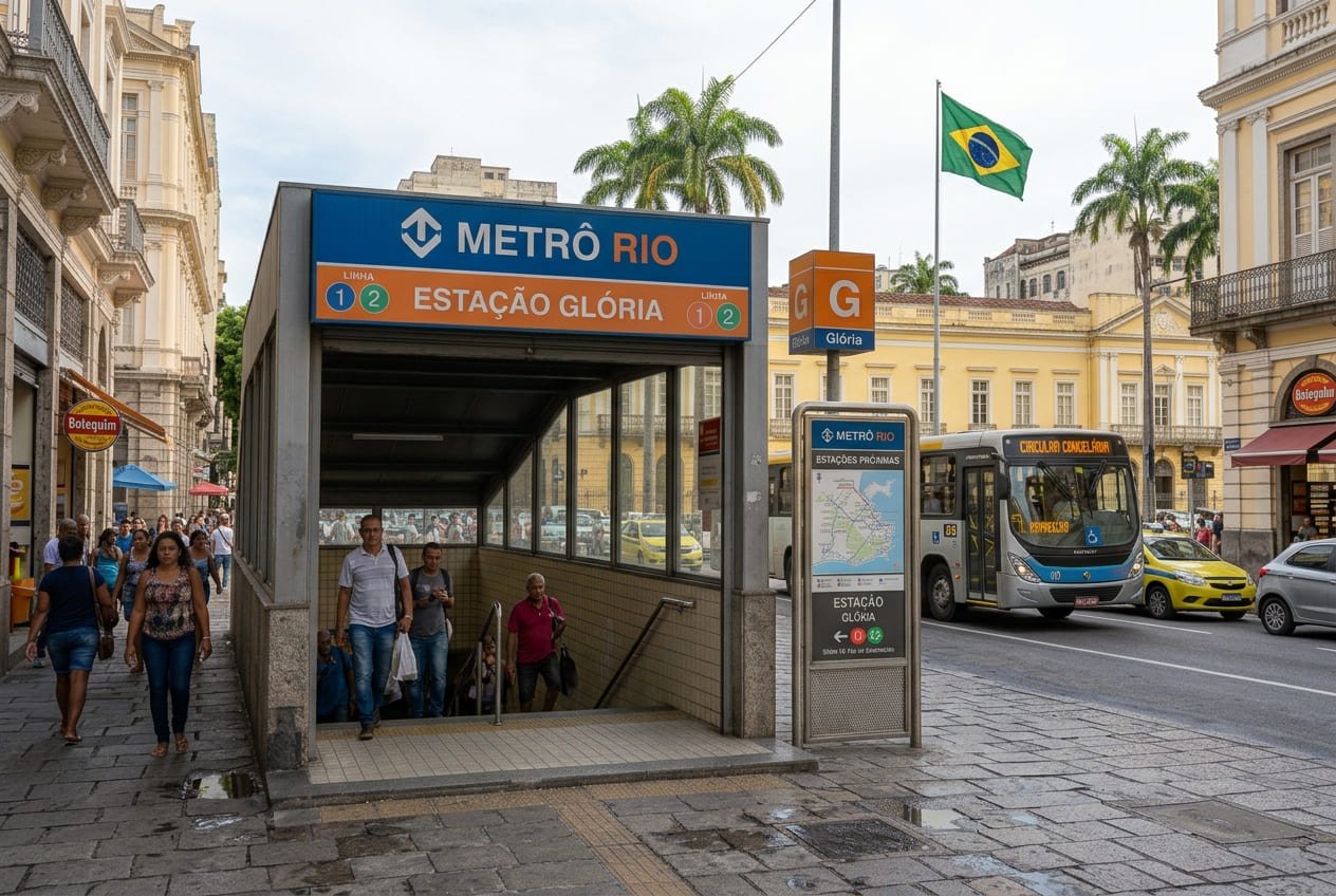 Estação Glória (MetrôRio - Linhas 1 e 2) - Rio de Janeiro Portal