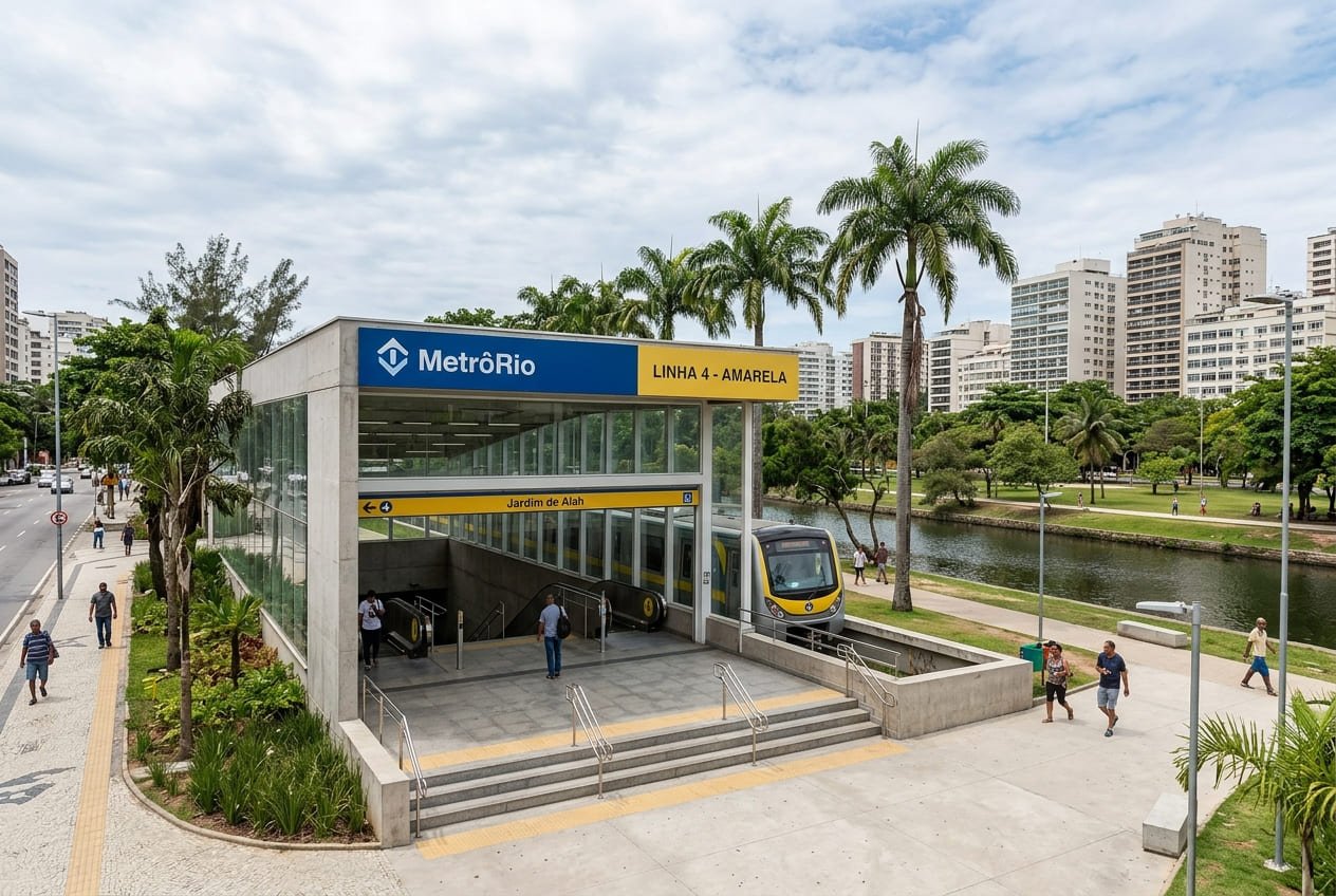 Estação Jardim de Alah (MetrôRio - Linha 4) - Rio de Janeiro Portal