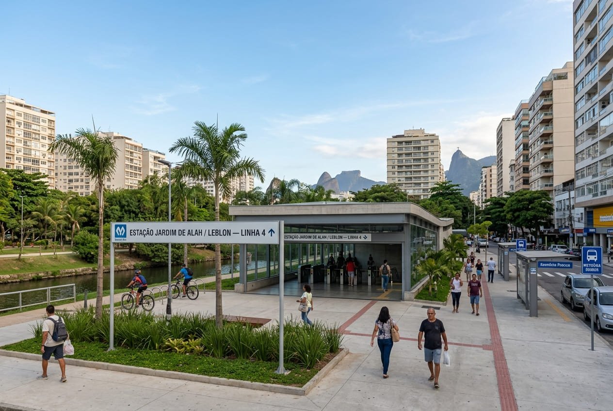 Estação Jardim de Alah _ Leblon — Linha 4 (Metrô Rio)