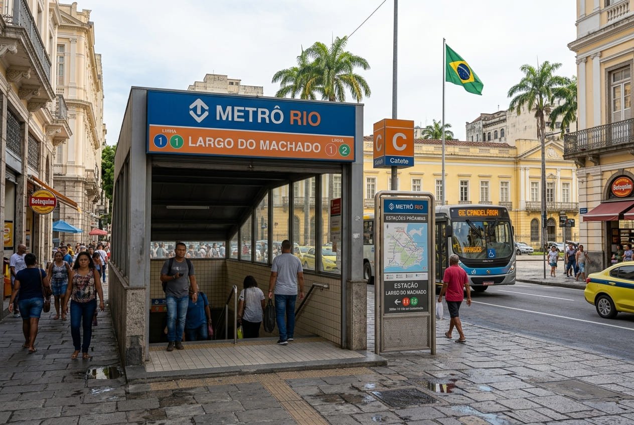 Estação Largo do Machado (MetrôRio - Linhas 1 e 2) - Rio de Janeiro Portal
