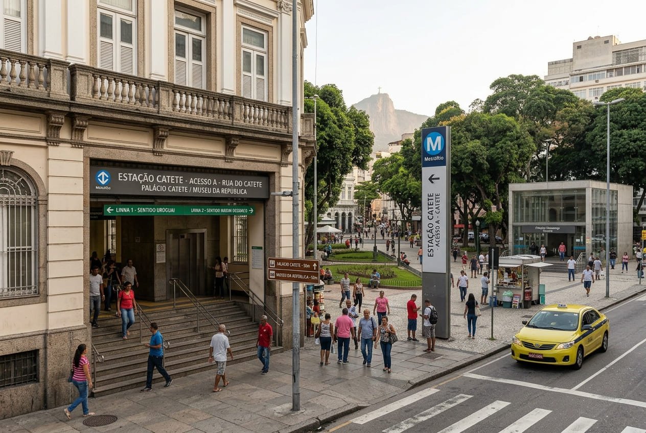 Estação de metro do Catete no RJ