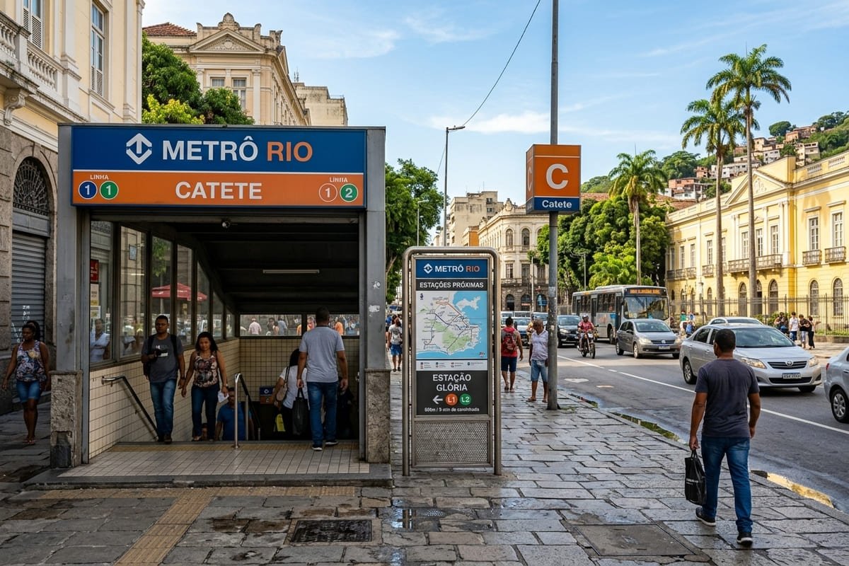 Estações de metrô mais próximas do Catete no Rio de Janeiro