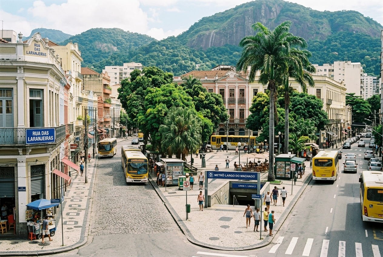 O Largo do Machado- a praça na fronteira do bairro