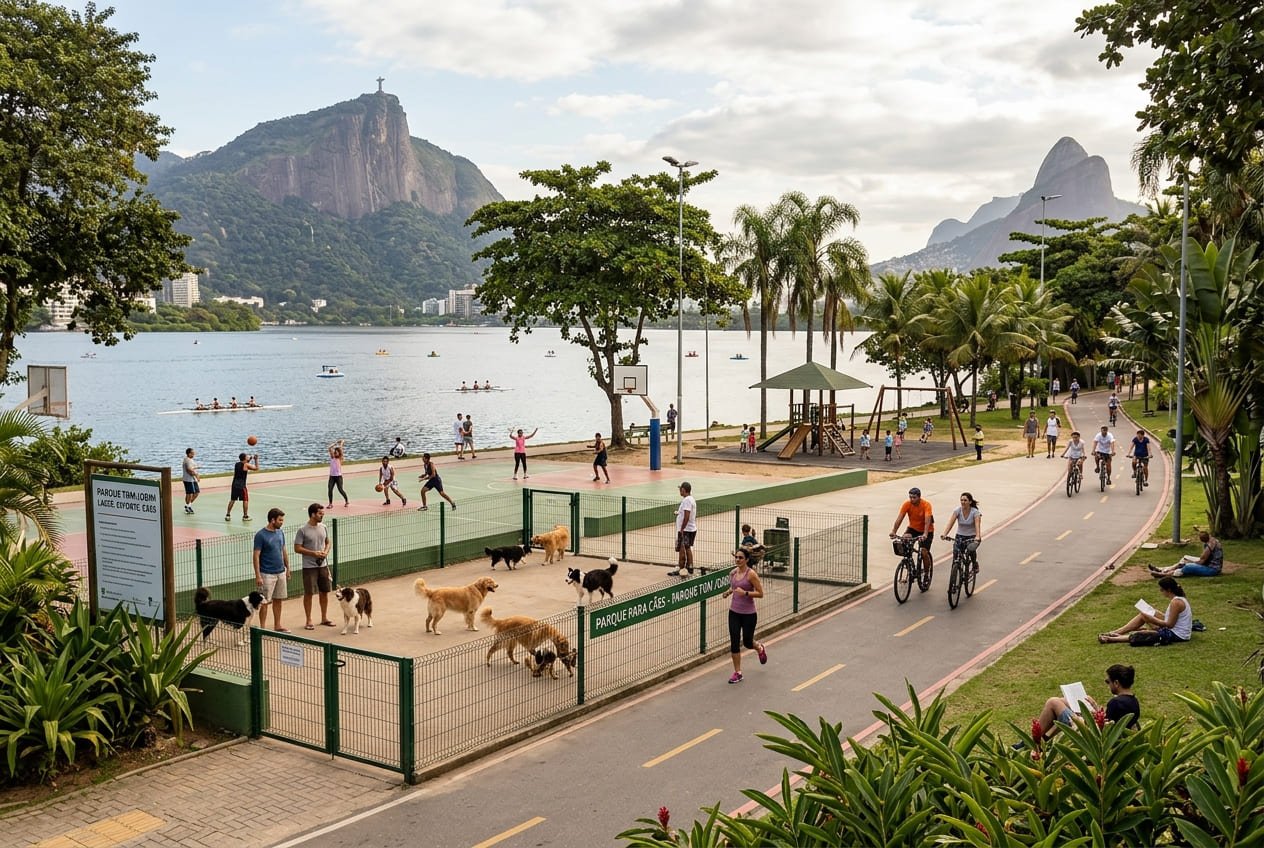 Parque Tom Jobim — lazer, esporte e até um parque para cães