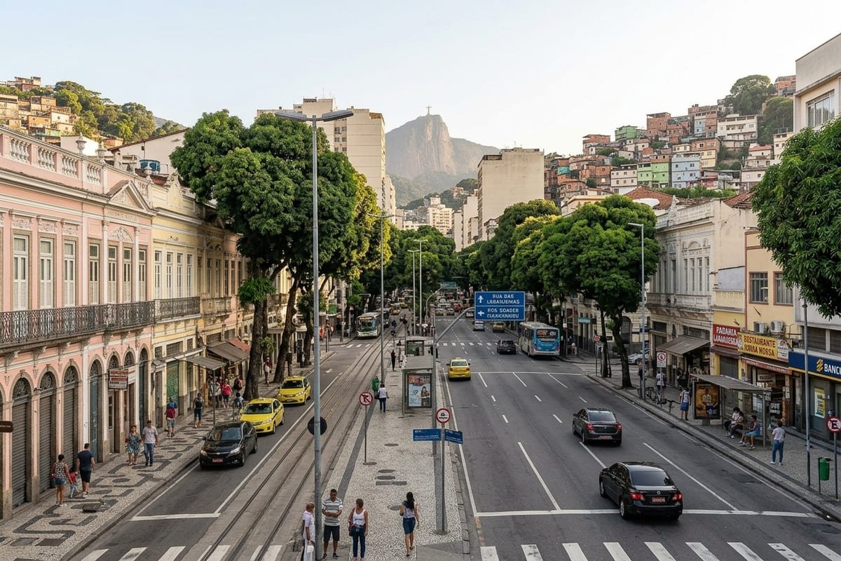 Principais ruas e avenidas em Laranjeiras no Rio de Janeiro