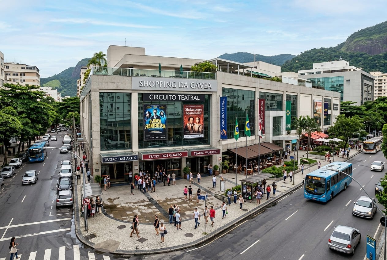 Shopping da Gávea e o Circuito Teatral - Rio de Janeiro